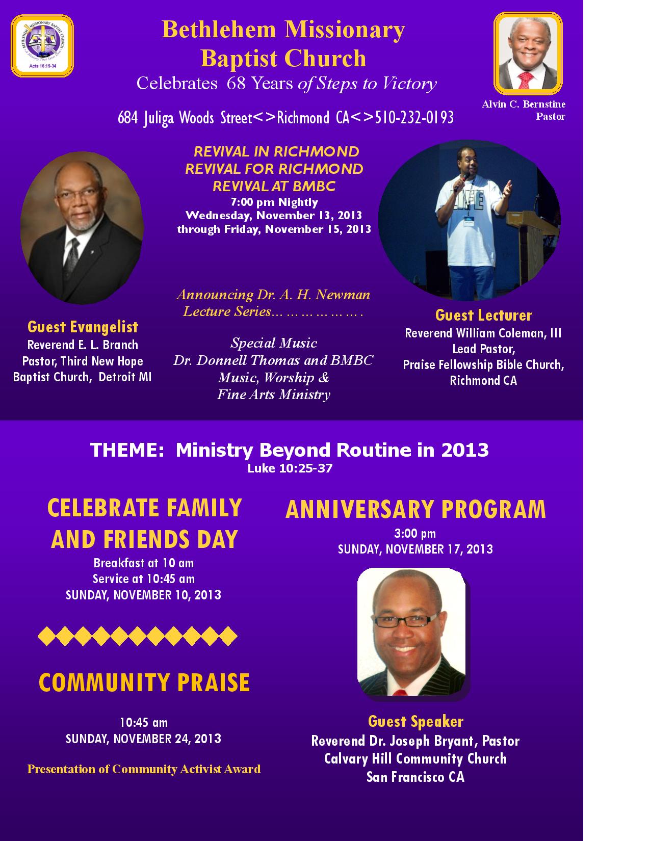 BMBC Anniversary 2013