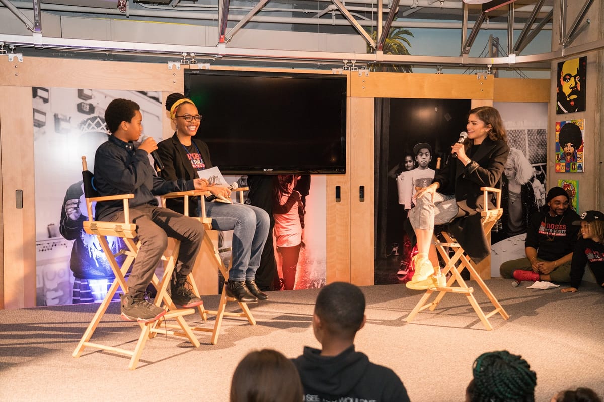 Zendaya Google.org Roses in Concrete Celebration