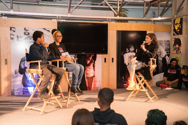 Zendaya Google.org Roses in Concrete Celebration